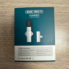 Mars Hero F1 Hummer Wireless Microphone - Black  White