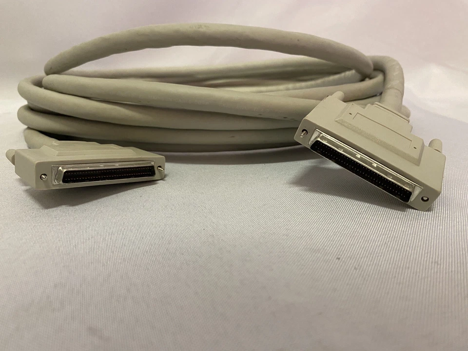 SCSI Cable HD68 to HD68 30 Feet 9 Meter HD68-M Thumbscrew StorageTek Amphenol - Image 3 of 4
