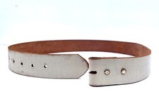 Nyovee Ivory Off White Cream Leather Plain Belt. Size 32. 35 . Choose Buckle