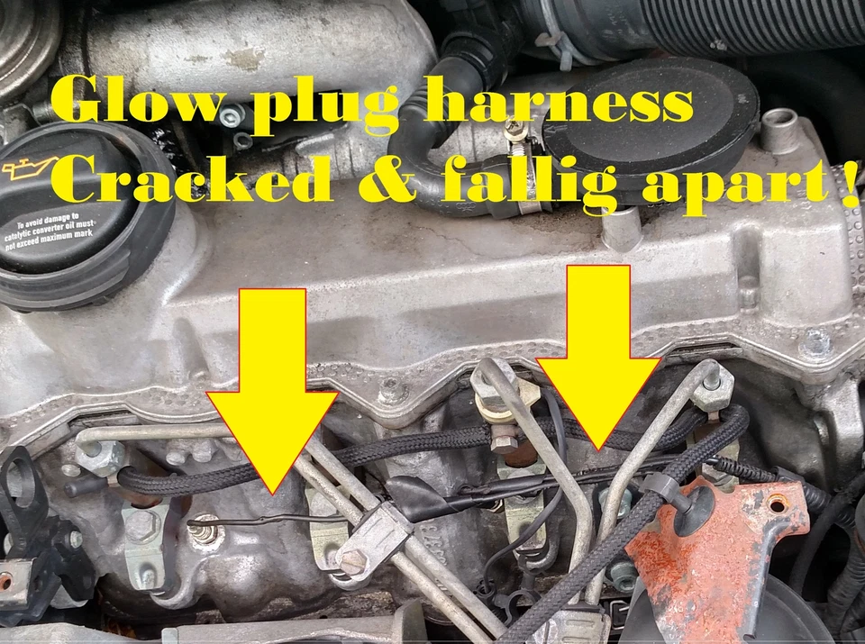 Chicote de fios plugue de brilho 4 fios atualizado com tampa térmica térmica para 02-03 VW Beetle - Imagem 3 de 4