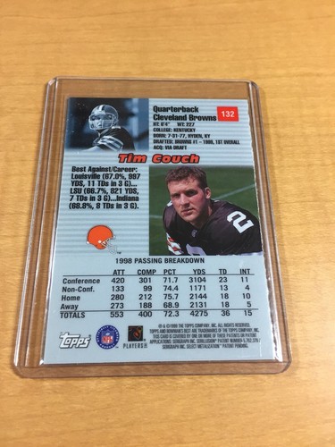 1999 Tim Couch Bowmans Best Rookie Card EBay
