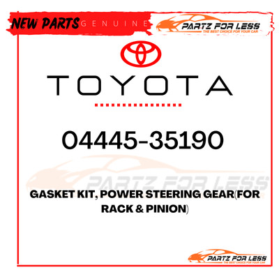 04445-35190 Toyota Dichtungssatz,Leistungs Lenkung Getriebe (Für Rack & ) Neu