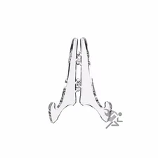 Clear Mini Folding Easel Display Stands for 2" - 3" Items (2-1/8" High), 12 Pack