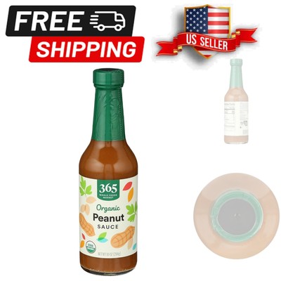 Natural and Delicious Organic Peanut Sauce, 10 Ounces - No Artificial Additives