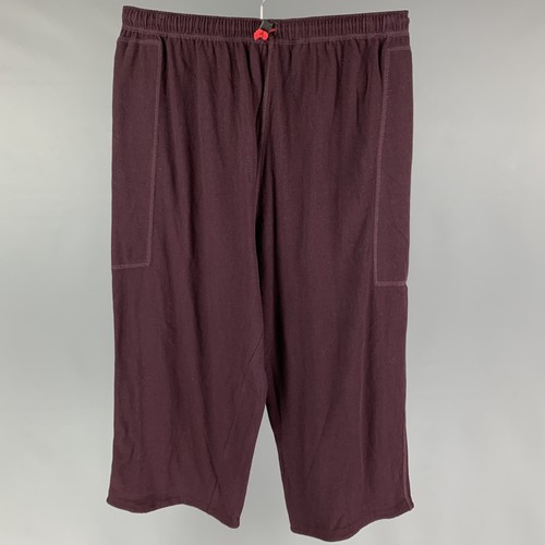 PAUL SMITH Size L Burgundy Cotton Sweatpants Casual Pants