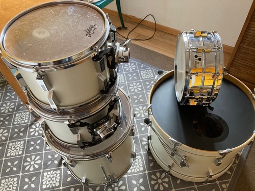 Sonor Champion modifiziert Perlmutt weiße Folie