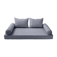  COVER ONLY -Style 4 Daybed Mattress Bolster Pillow Covers Same Pipe Twin-AD001