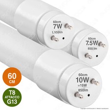 TUBO neon LED Professionale 60 cm T8 G13 TUBI Luce Calda Naturale Fredda