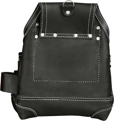 8-Pocket Leather Tool Belt for Carpenters - Durable Tool Organizer