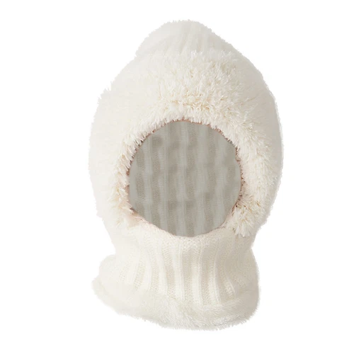 Winter Knit Hat with Fleece Lining and Ear Flaps 3-in-1 Beanie Scarf Mask Set - Picture 15 of 25