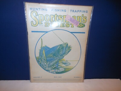 1927 May '' SPORTSMAN'S DIGEST '' hunting,fishing,trapping 10c