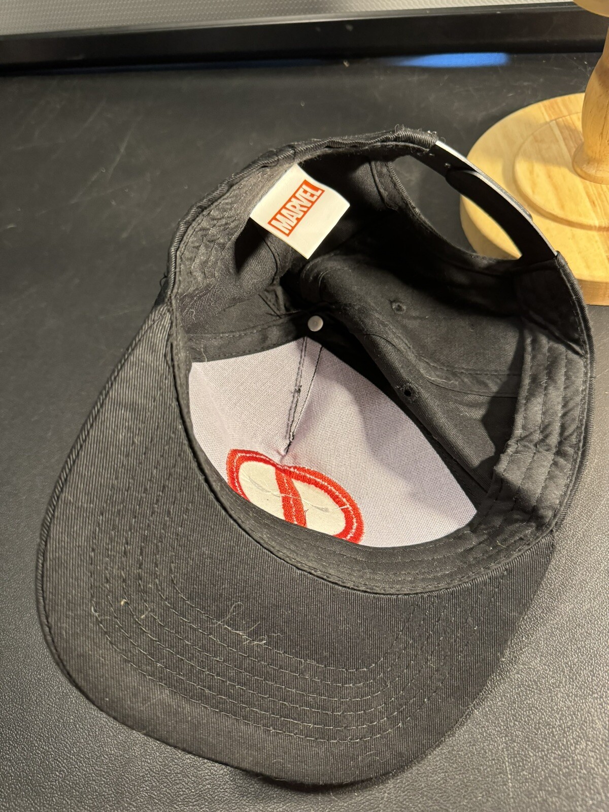 Marvel Deadpool Black Cap / Hat Adjustable Buckle… - image 5