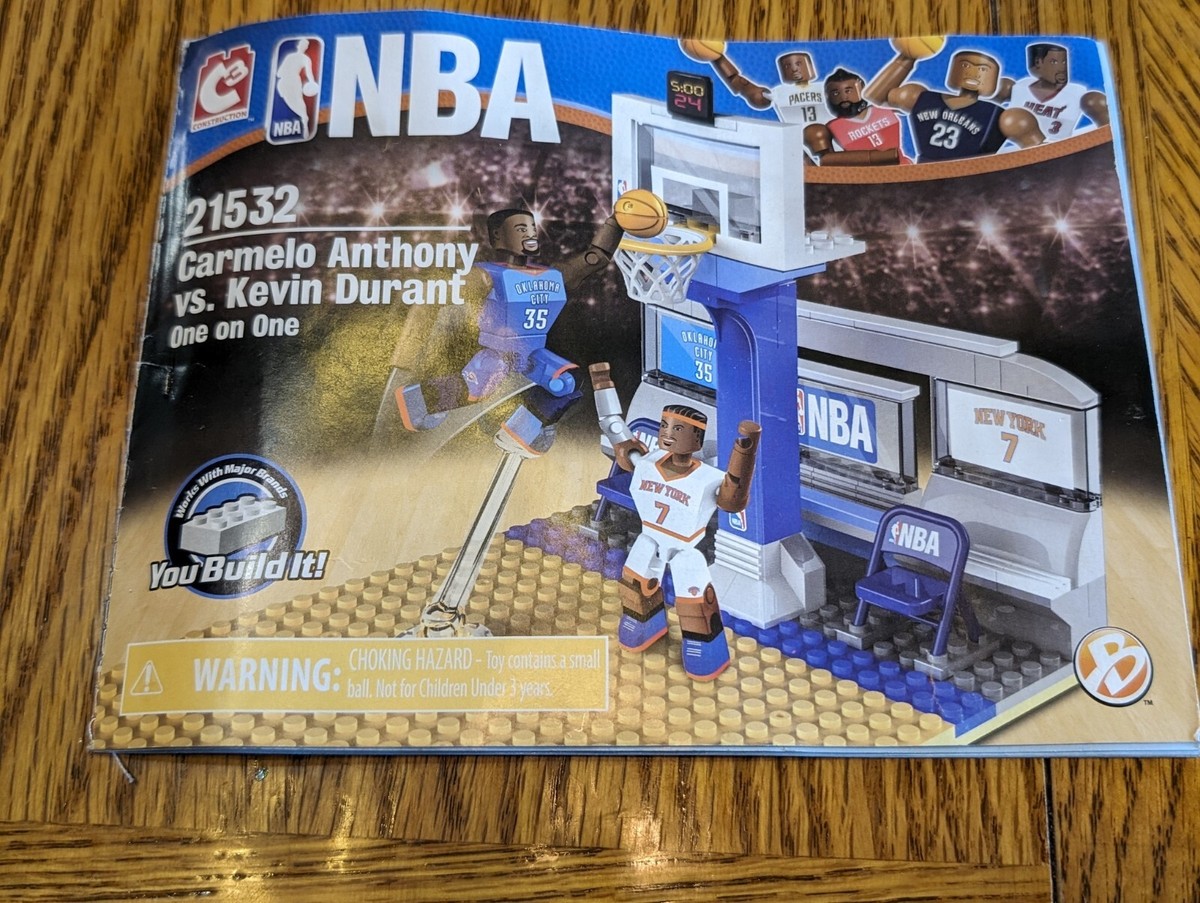 NBA LEGO 21532 Kevin Durant vs Carmelo Anthony 2015 Set w/Extras
