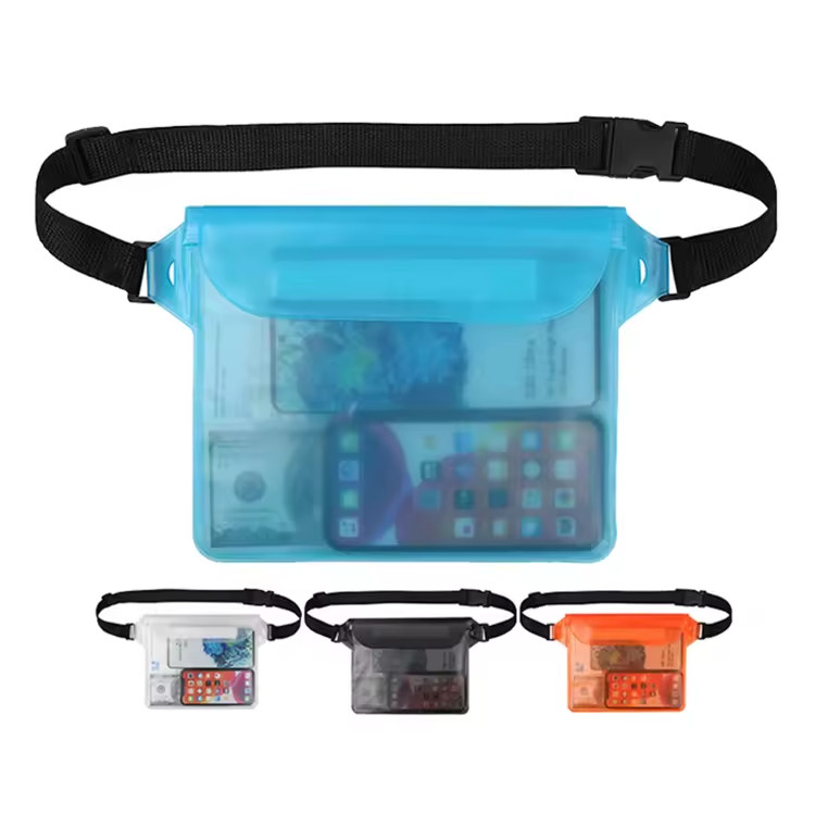 Funda impermeable para natación bajo el agua bolsa seca teléfono móvil bolsa de cintura piscina