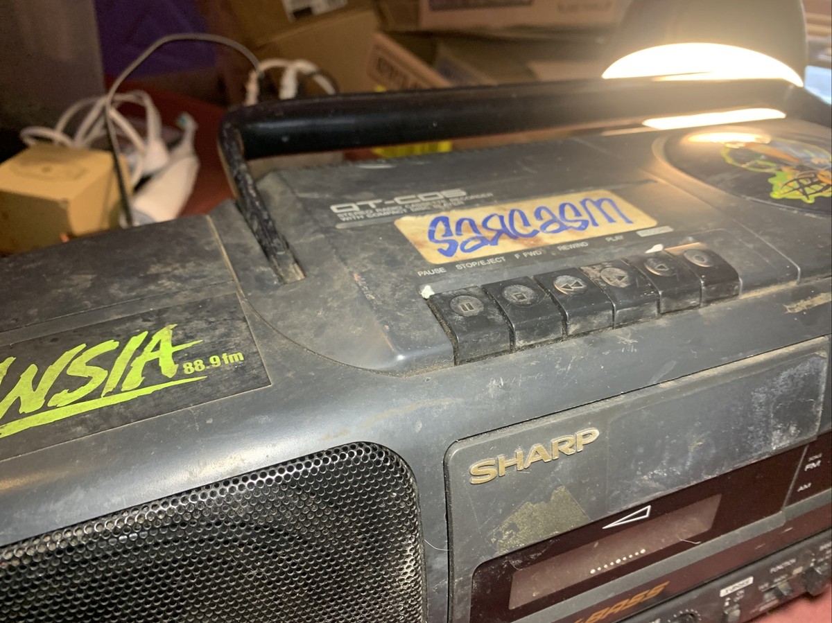 Sharp QT-50(P) Pink AM/FM Stereo Radio Cassette Recorder w