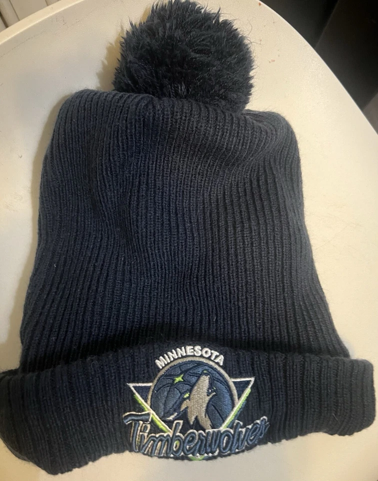 Minnesota Timberwolves New Era NBA Basketball Pom Beanie - Image 2 of 4
