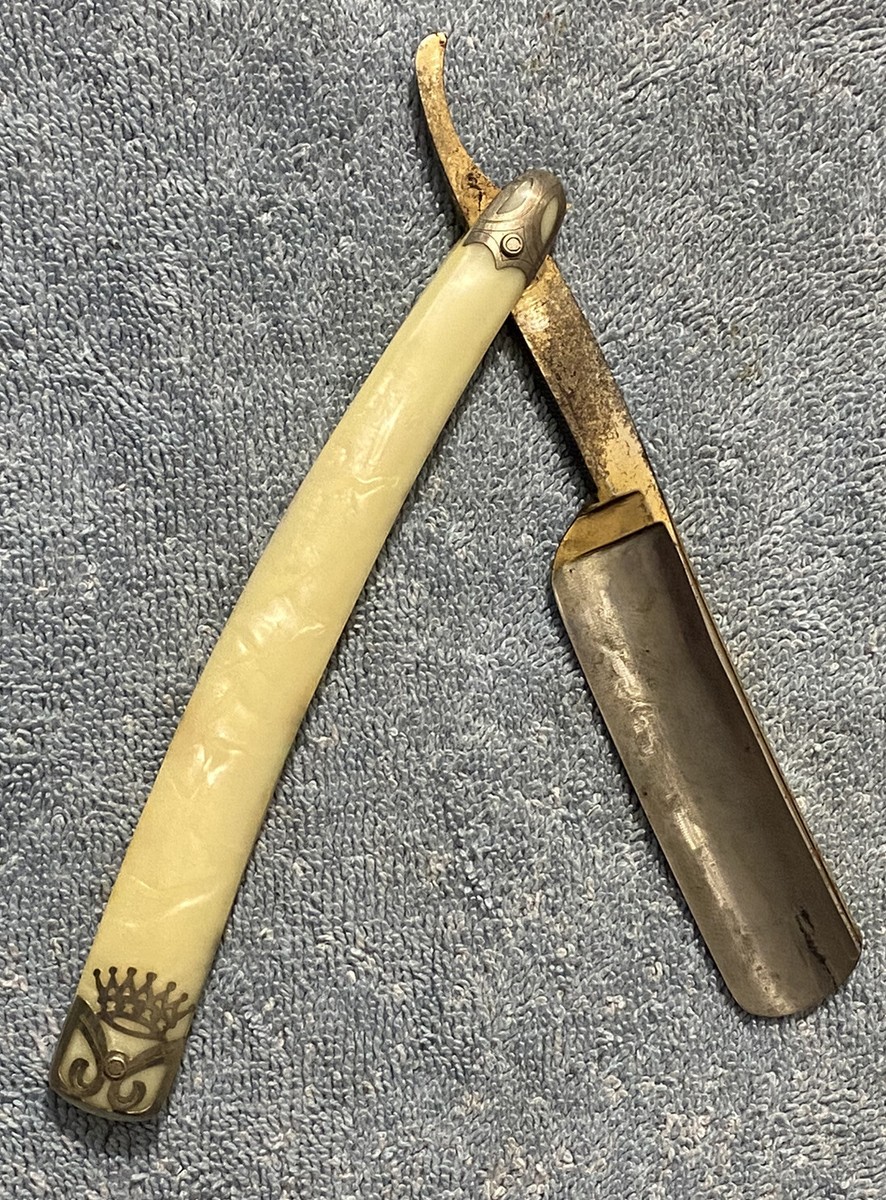 Vintage RICHARD ABR. HERDER SOLINGEN GERMANY Straight Razor Fabrik