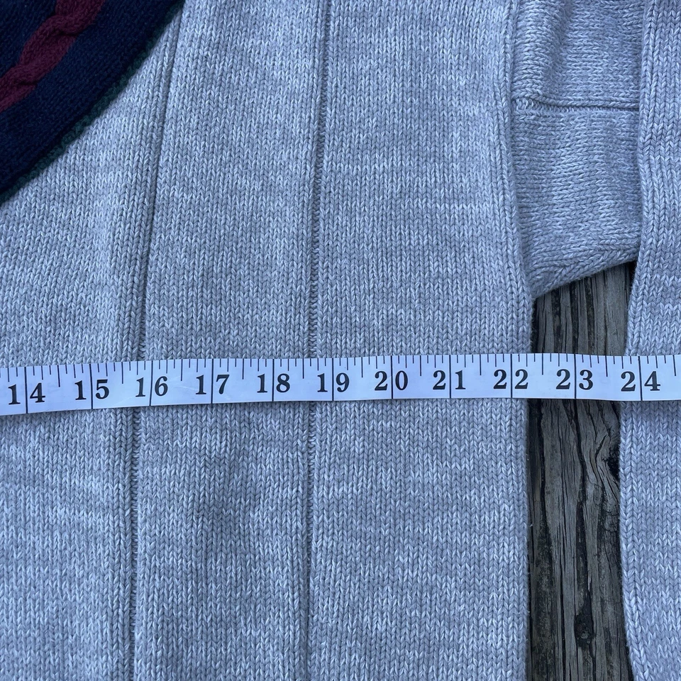 Suéter de Colección Años 90 INC International Concepts Para Hombre GRANDE Cuello en V Tejido Multicolor Foto 3 de 4