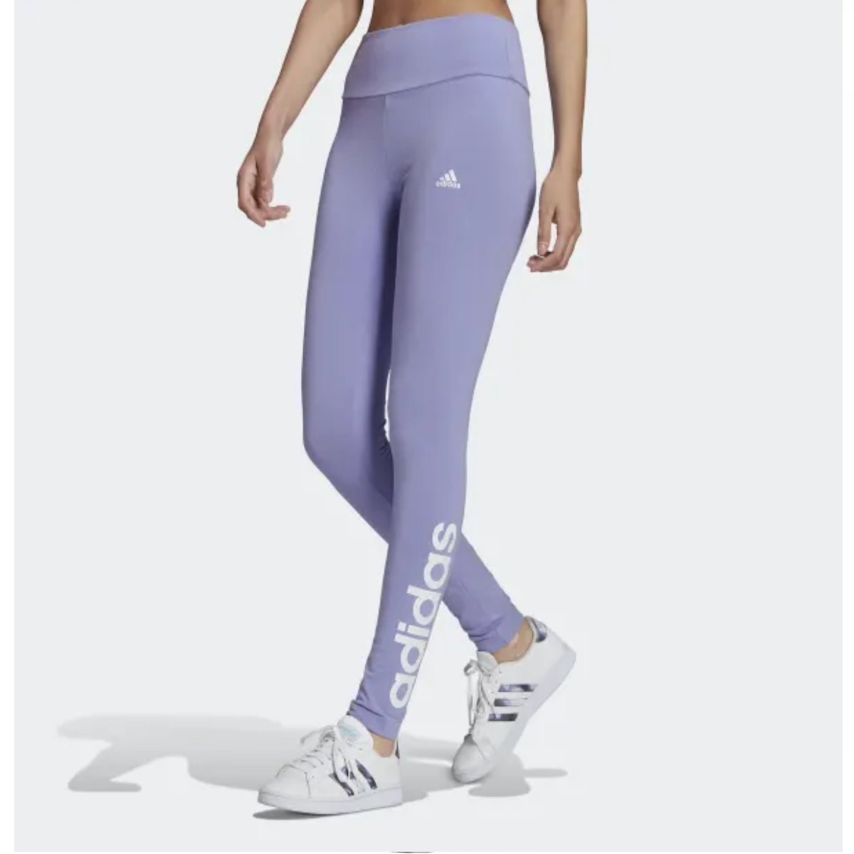 adidas Women's Loungewear Essentials High-Waisted Logo Leggings, Light  194826163589 | eBay
