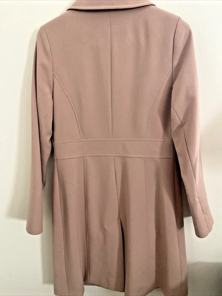 Larry Levine Vestido Abrigo Rosa Talla XS Foto 2 de 4