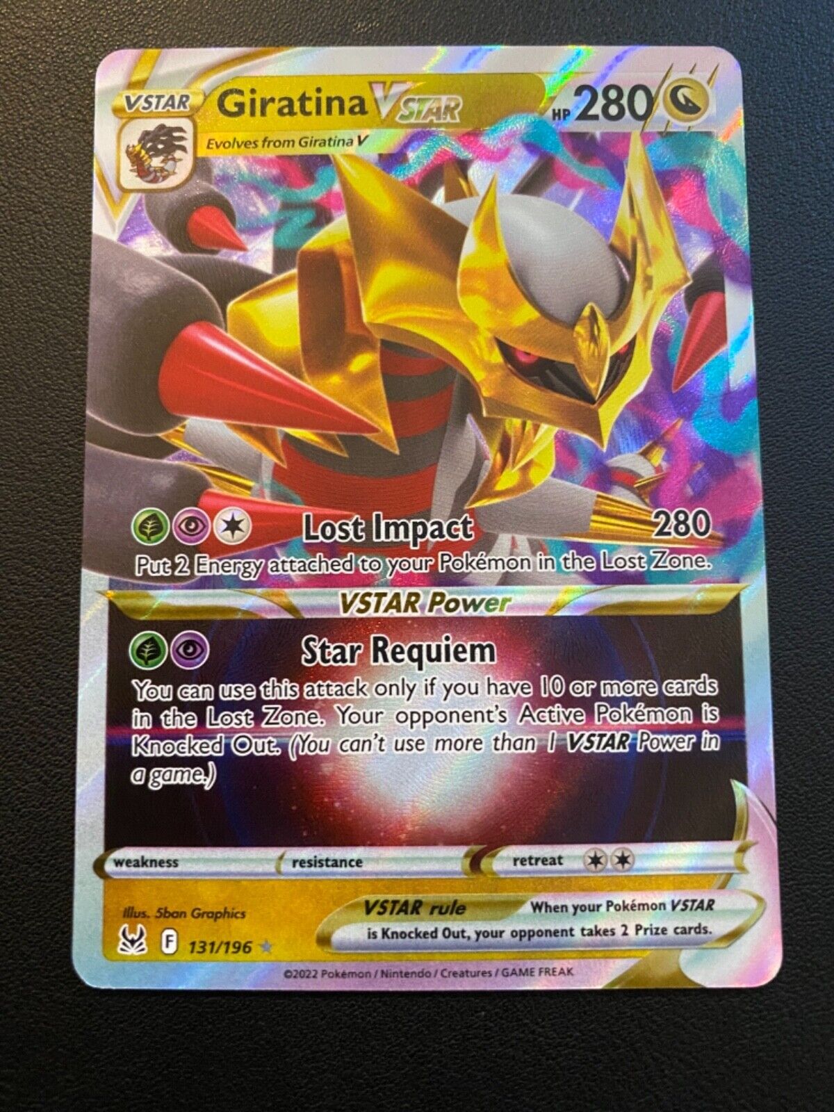 Carta Pokémon Giratina V Astro (131/196) Origem Perdida