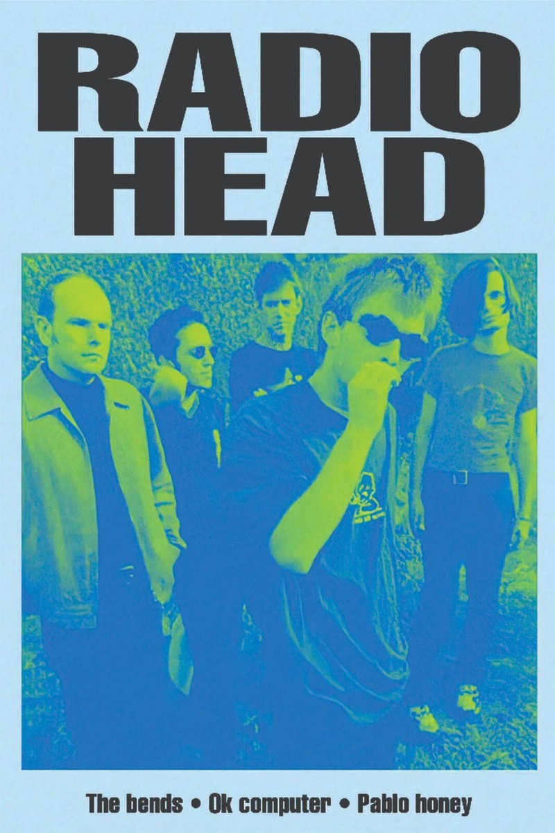 Radiohead 公式ポスター額装品 Amazon.com: OnTheWall Radiohead Pop Art Print Poster by Wig