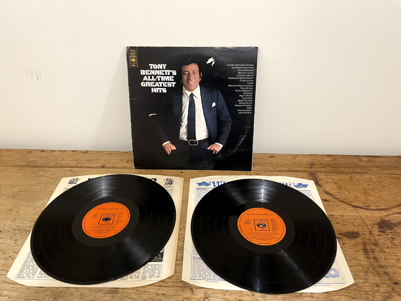 VINTAGE VINYL RECORDS LP TONY BENNETT'S ALL TIME GREATEST HITS-image
