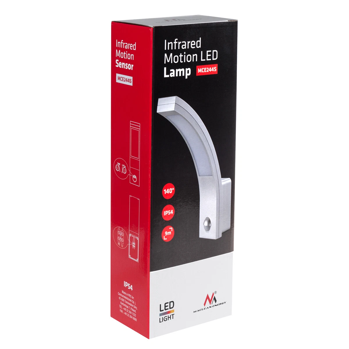 Lámpara Luz LED PIR Sensor Automático Movimiento Infrarrojo Interior Exterior