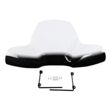 2-Tone Large Windshield 7/8" 1" Handlebars Mounts For ATVs Kawasaki Honda Yamaha