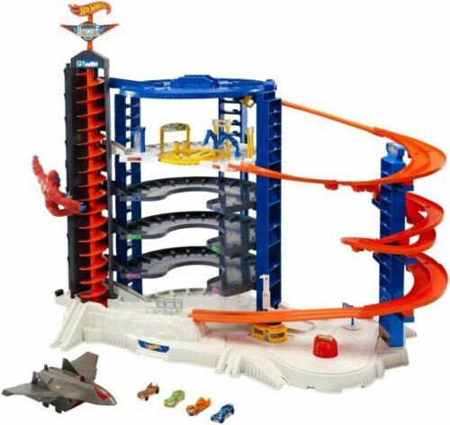 Hot Wheels City Mega Garage Play Set Diecast Mini Toy Car Tower