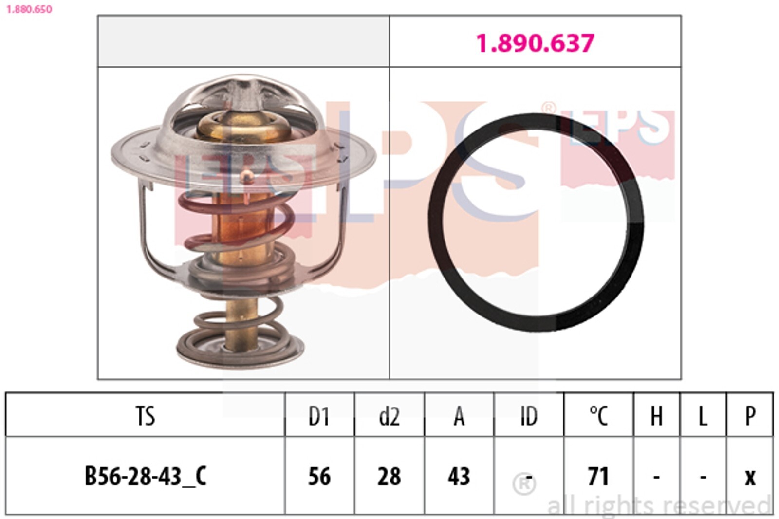 Thermostat 71C Renault Master en aluminium injecté pour protection anti-surchauffe