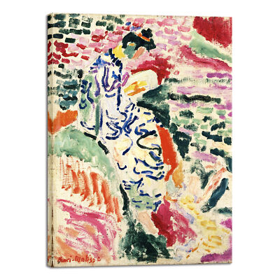Canvas Woman Beside the Water 1905 by Henri Mattise Abstract Colorful Prints Art