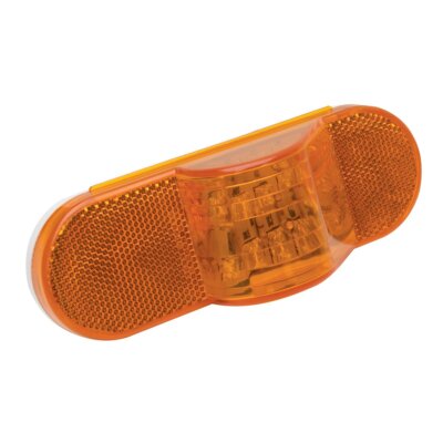 RoadPro RP6164AL Amber 6-1/2'' x 2-1/4'' Mid-Trailer Sealed Light with 3-Prong