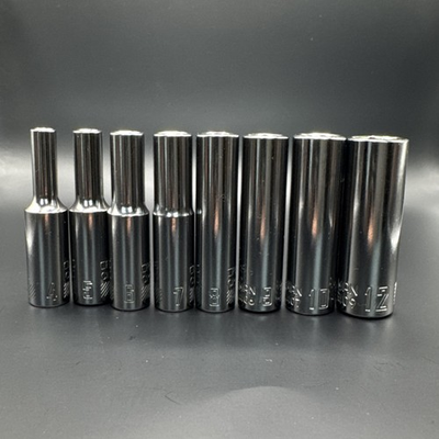 #ad Craftsman 1 4 in. Drive 8 Piece 6 Point Deep Metric Chrome Socket Set $18.98