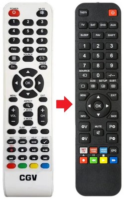 Fernbedienung geeignet für CGV APOLLO-L22W10
