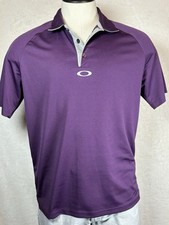 Oakley Purple Athletic/Golf Polo Shirt Regular Fit Size Medium
