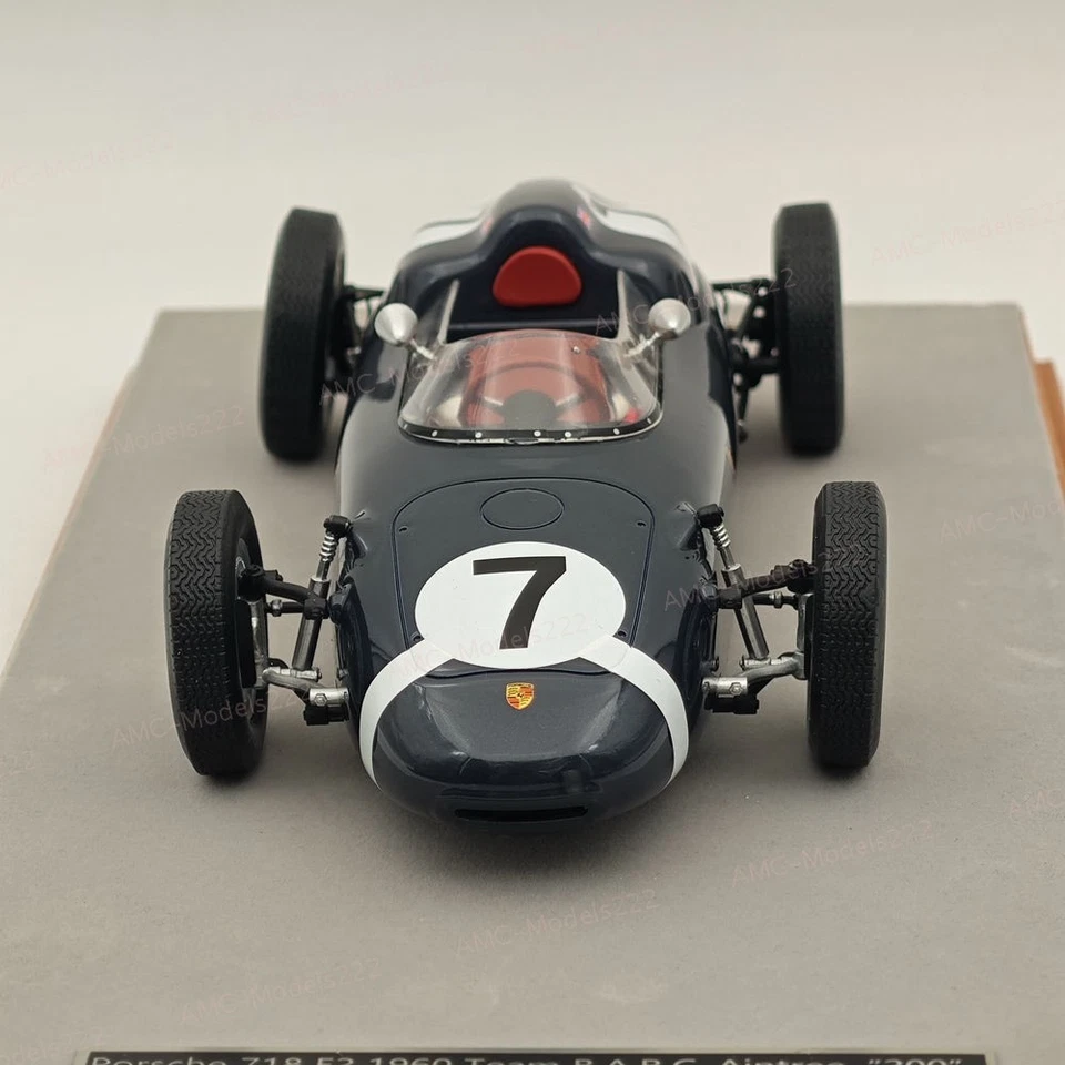 1/18 Tecnomodel Porsche 718 F2 1960 Winner Team Rob Walker XV B.A.R.C #7 Aintree - Image 4 of 4