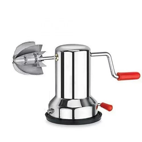 Stainless Steel Coconut Scraper Shredder Grater Vacuum Base Manual Rotary