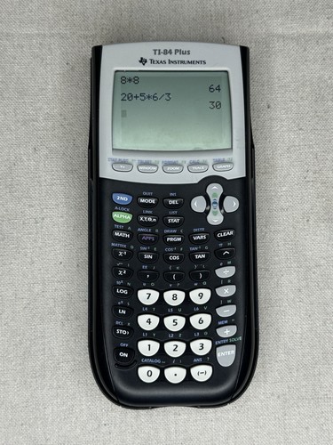 Texas Instruments TI-84 Plus graphischer Taschenrechner neuer Akkudeckel/Etui/Kabel - Bild 2 von 7