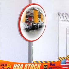 24" Safety Convex Mirror Large Round Outdoor Mirror Blind Spot Mirror Wide Angle