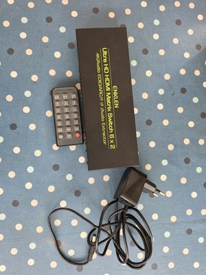4K HDMI Matrix 4X2 3D HDMI Matrix Switch 4K@60Hz HDCP 2.2 mit 3,5 mm Audioausgan