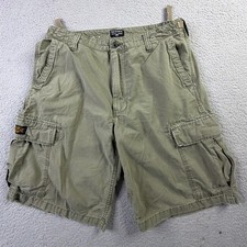 Polo Jeans Co Ralph Lauren Olive Green Ripstop Military Cargo Shorts Mens 36