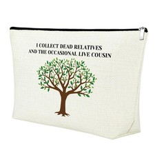 Mxrymvu Genealogist Gifts Makeup Bag Genealogy Expert Gifts Zipper Pouch Fami...