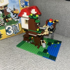 Lego Creator 3-in-1 Treehouse Lakeside Hut Farmyard Barn 31010 Retired 2013