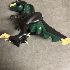 LEGO Dino Attack T-Rex  (7477) Black and Green  Eyes Light Up Red Vintage 12"