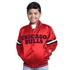 Youth Red Chicago Bulls Scrimmage Full-Snap Varsity Jacket