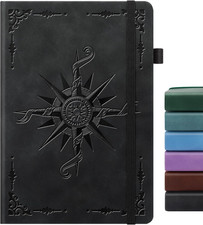 Lined Journal Notebook, A5 200 Pages Leather Journals for Writing Women  Men Tr