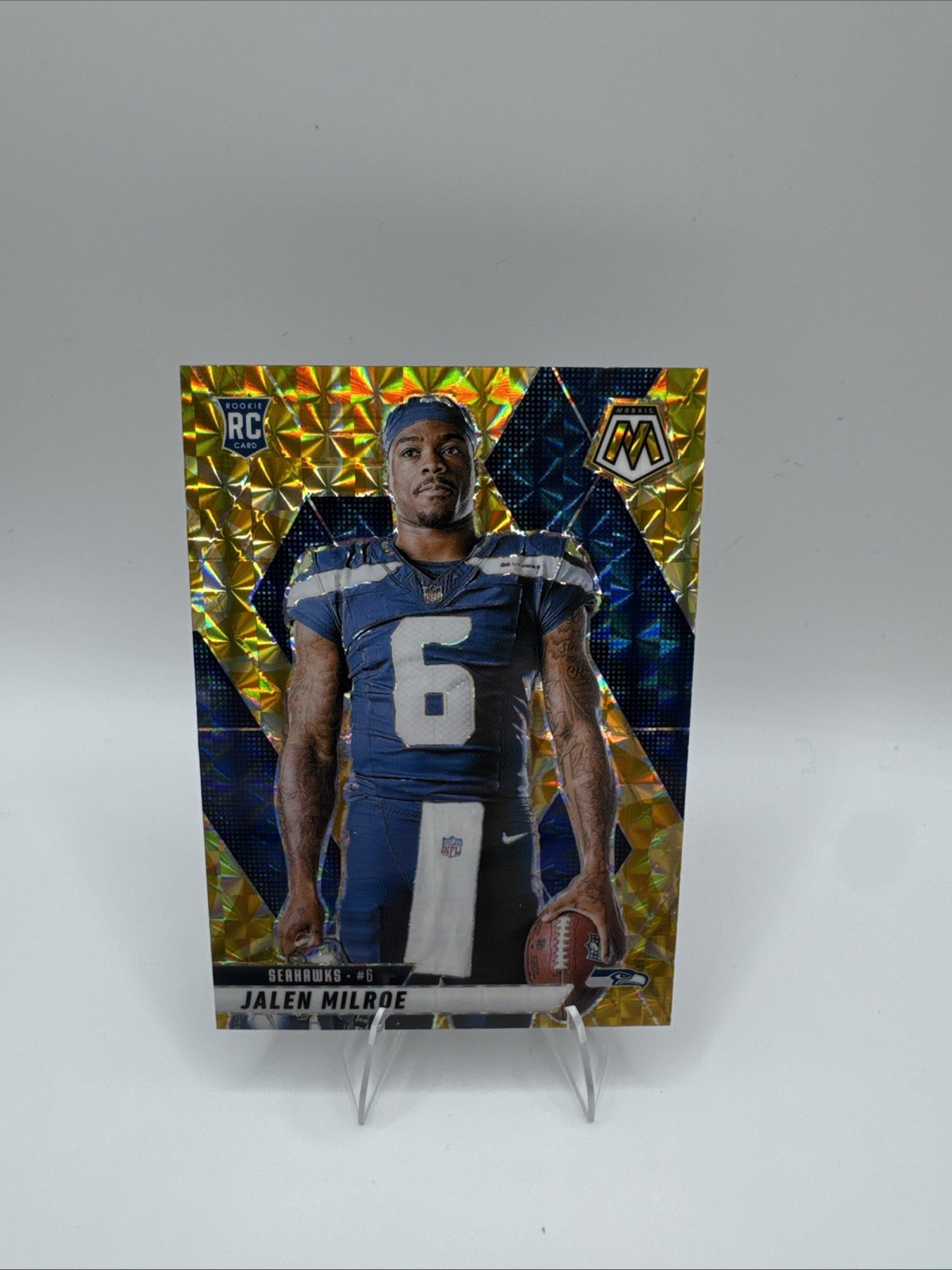 2025 Panini Mosaic #283 Jalen Milroe Yellow Reactive