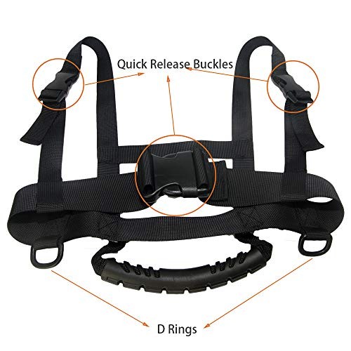  Kids Ski Harness Heavy Duty Ski Shoulder Training Harness Ski Training Leash 