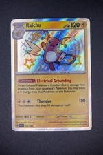 Pokémon TCG Shiny Raichu Holo Card Paldean Fates Baby Shiny Rare 132/091